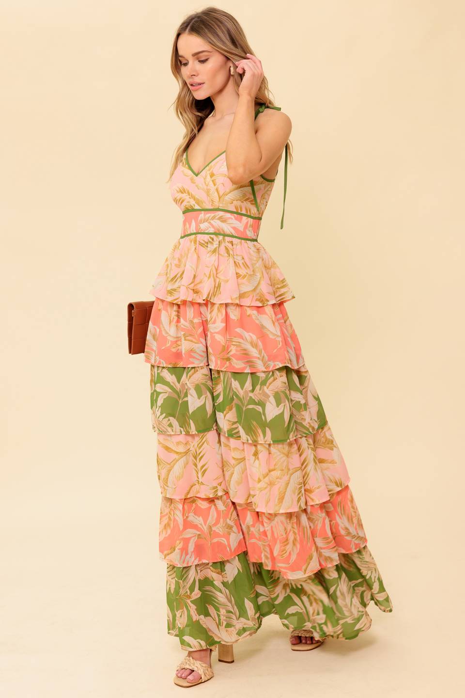 Size Small, FEELS LIKE HOME - TIERED WOVEN MAXI DRESS - FINAL SALE
