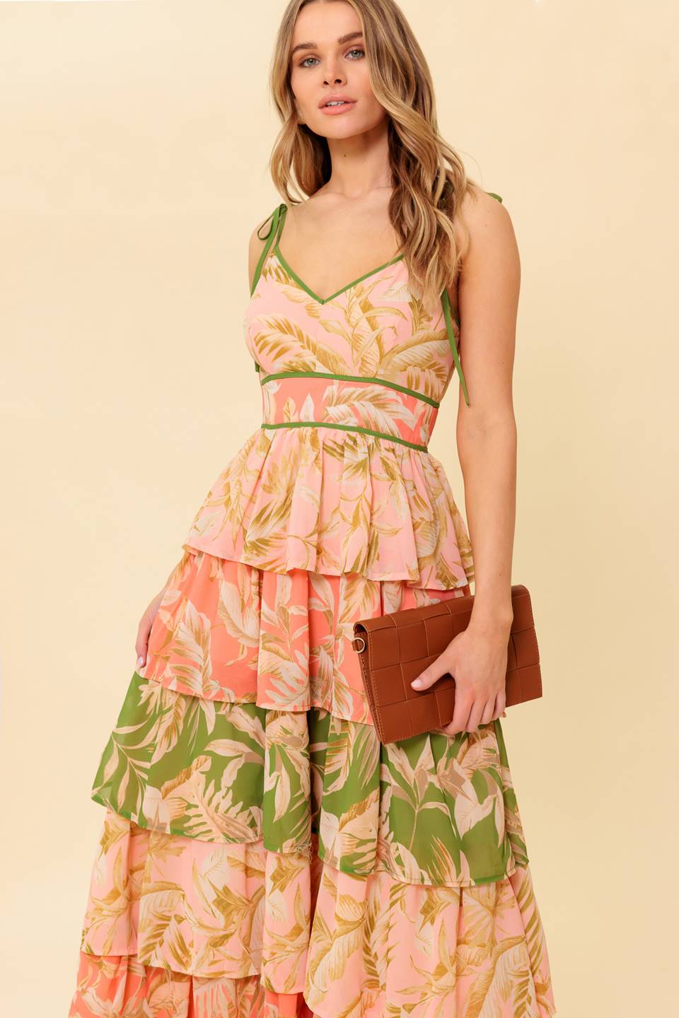 Size Small, FEELS LIKE HOME - TIERED WOVEN MAXI DRESS - FINAL SALE