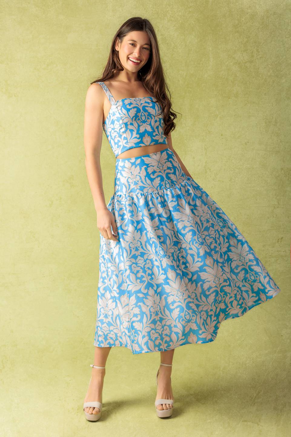 Size Small, LITTLE MOMENTS WOVEN TOP AND SKIRT SET - FINAL SALE